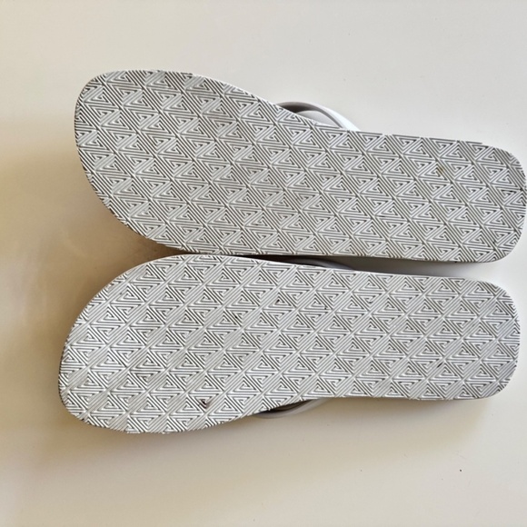 Orlebar Brown Flip Flops UK 11-12 White Beach Pool Slides Sandals Row - Picture 6 of 8